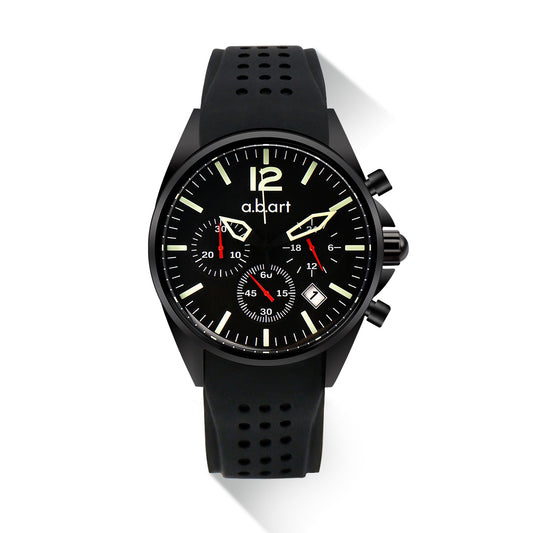 FP |42 mm | Black Silicone Strap | Multifunction Dial