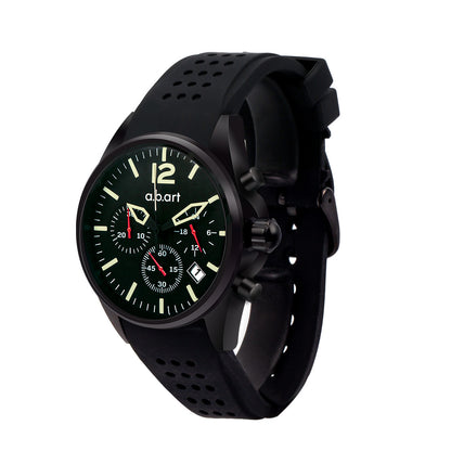 FP |42 mm | Black Silicone Strap | Multifunction Dial