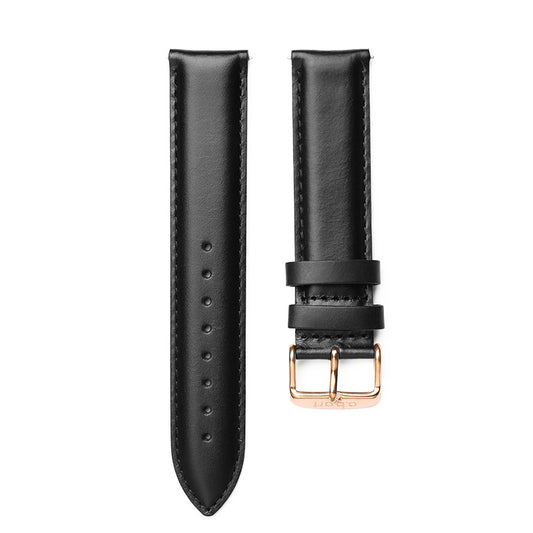 Strap 18 mm Leather Black