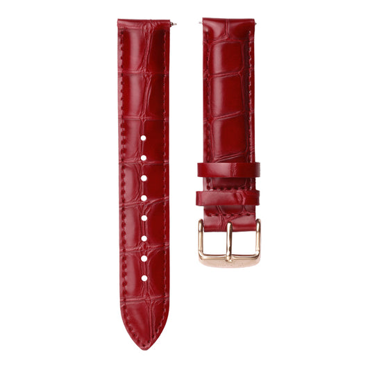 Strap 18mm Leather Red