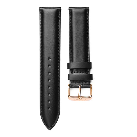 Strap 20 mm Leather Black